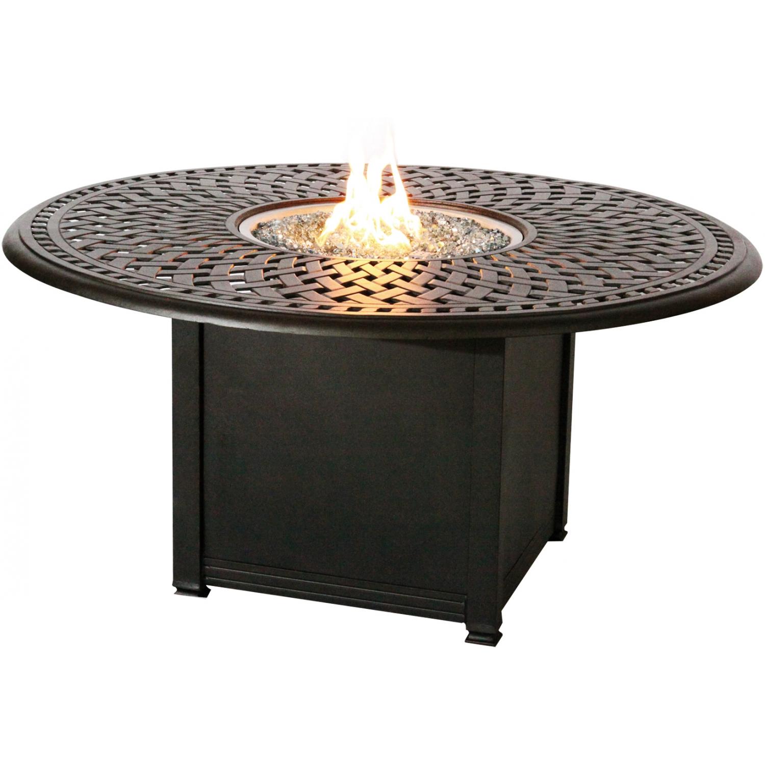 Darlee Propane Fire Pit Dining Table - Mocha at Sears.com