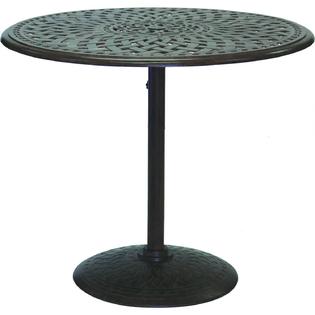 Darlee Series 60 Cast Aluminum Counter Height Pedestal Patio Bar Table - Antique Bronze Darlee Series 60 Cast Aluminum Counter Height Pedestal Patio Bar Table - Antique Bronze