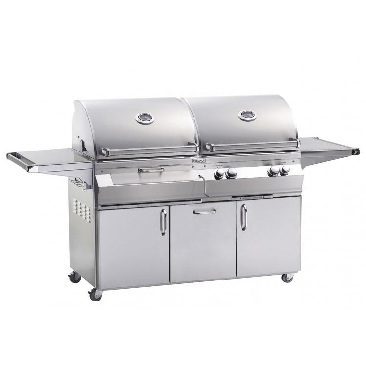 Fire Magic Aurora A830s Natural Gas And Charcoal Combo Grill With Rotisserie On Cart at Sears.com