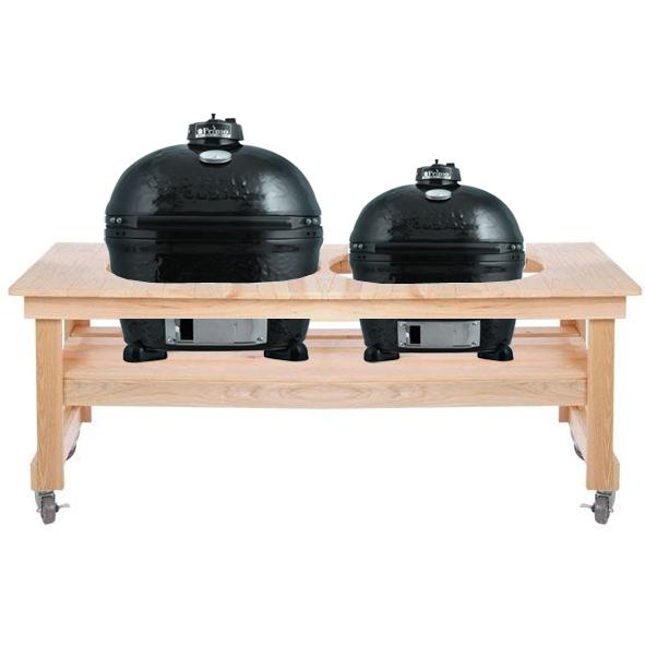 Primo Ceramic Charcoal Smoker Grills On Cypress All Event Table - Oval Xl & Oval Junior at Sears.com