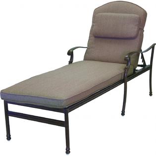 Darlee Florence Cast Aluminum Patio Chaise Lounge - Antique Bronze Darlee Florence Cast Aluminum Patio Chaise Lounge - Antique Bronze