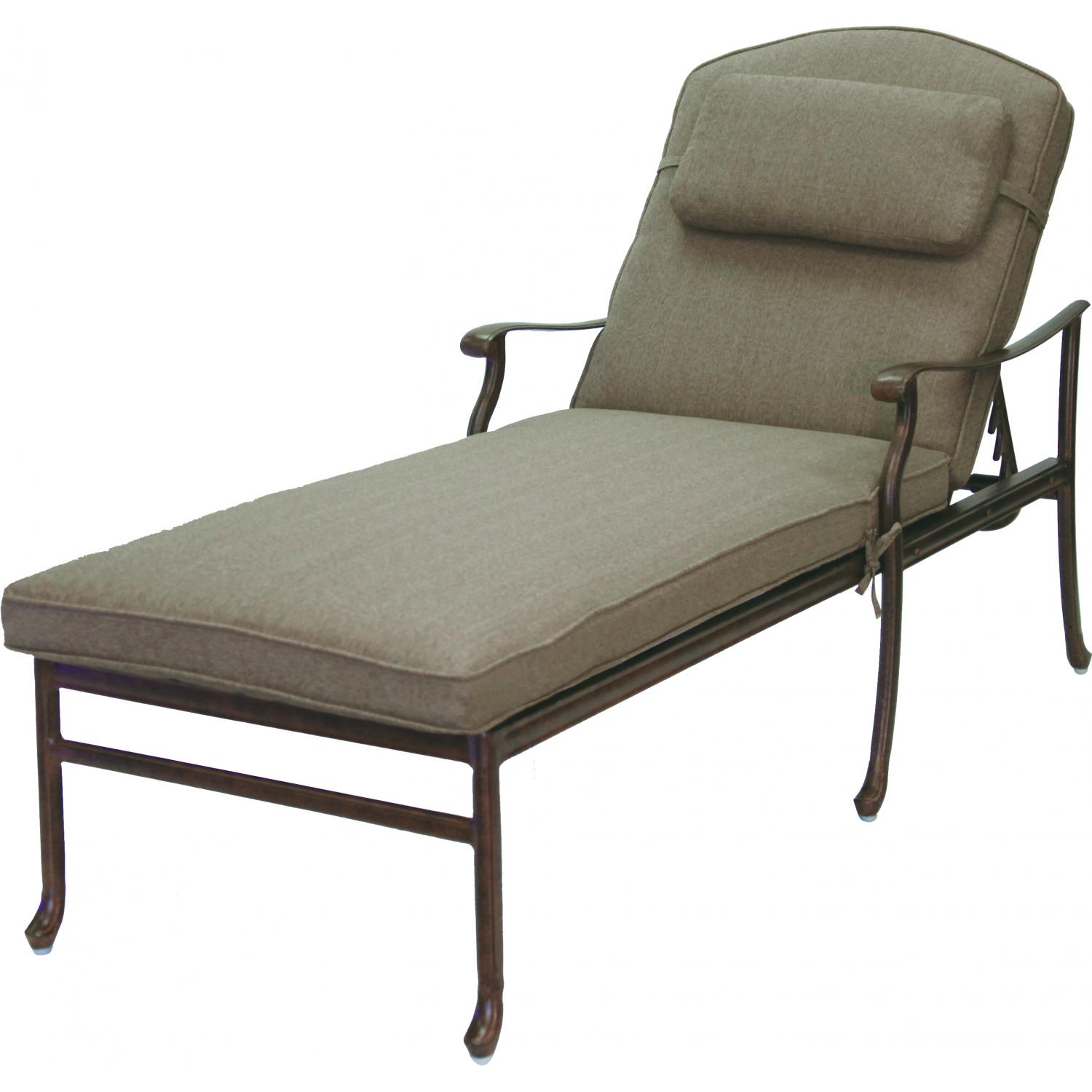 Darlee Sedona Cast Aluminum Patio Chaise Lounge - Antique Bronze at Sears.com