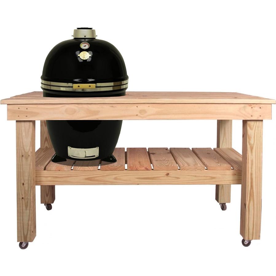 Grill Dome Infinity Series Xl Kamado Grill On Cypress Table - Black at Sears.com