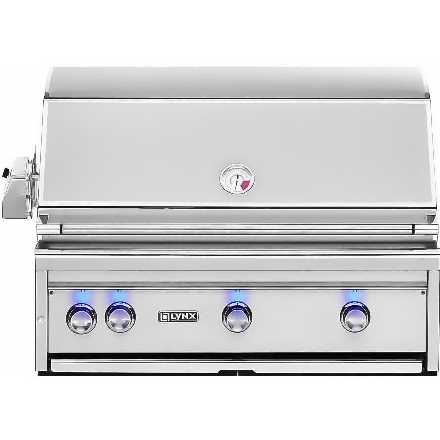Lynx 36-inch Built-in Natural Gas Grill With Prosear Burner And Rotisserie L36psr-2-ng
