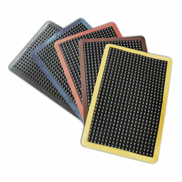 Rubber-Cal Bubble-Top Rubber Anti-Fatigue Mat - 14mm Thick x 3ft x 4ft - Red Borders at Sears.com