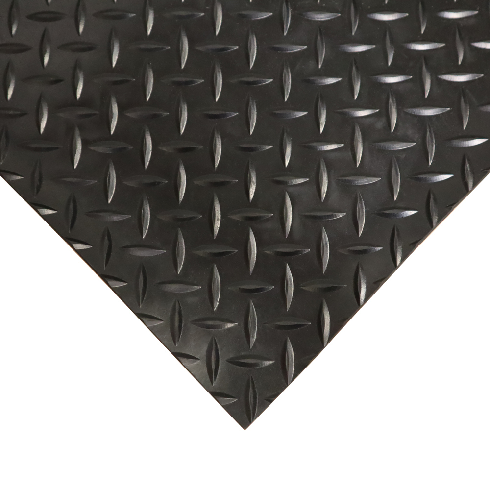 Rubber-Cal Diamond Plate Rubber Flooring Rolls, 3mm x 4ft x 8ft Rolls at Sears.com