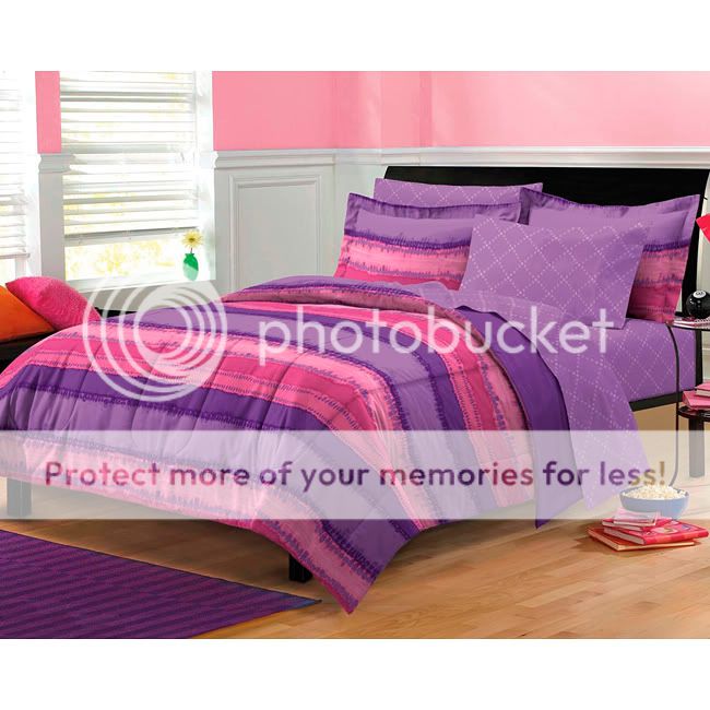 All Baby Purple/Pink Tie Dye  7-piece Girls Bed in a Bag with Sheet Set at Sears.com