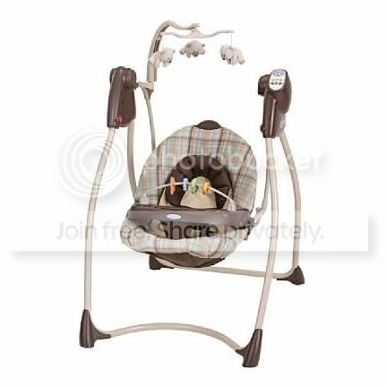 Graco Lovin Hug Easy Entry Open Top Curved Frame Swing  Morgan at Sears.com