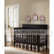 Graco - Lauren 4-in-1 Convertible Fixed Side Crib and Crib Mattress Espresso at Sears.com
