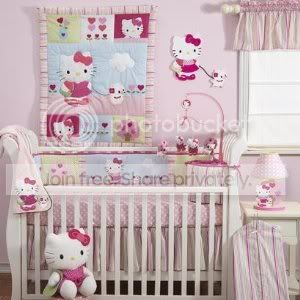 Lambs & Ivy Hello Kitty and Puppy 4-Piece Baby Crib Bedding Set, Pink at Sears.com