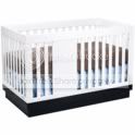 Babyletto Harlow 3-in-1 Convertible Crib with Toddler Rail in White/Navy at Sears.com