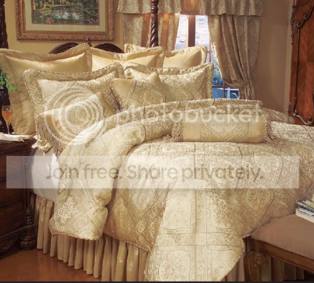 Grand Bedding Luxury GOLD IMPERIAL 9 PC COMFORTER SET BED IN A BAG at Sears.com