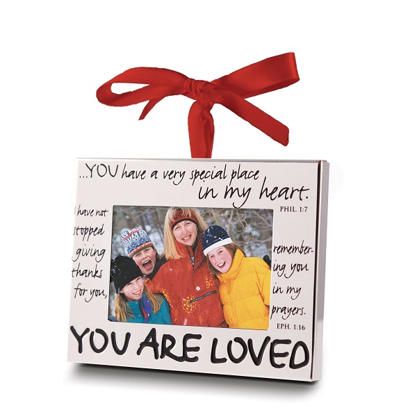 LCP Gifts You Are Loved Silver Photo Frame Ornament 2.5" x 1.75" photo 12252 at Sears.com