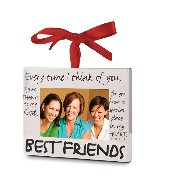 LCP Gifts Best Friends Silver Photo Frame Ornament 2.5" x 1.75" photo 12269 at Sears.com