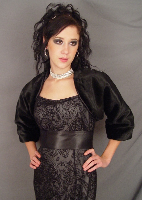 Fauxbulous Wholesale Suevas Beaver 3/4 Sleeve Faux Fur Bolero Jacket Black Size: Adult 2-6 at Sears.com