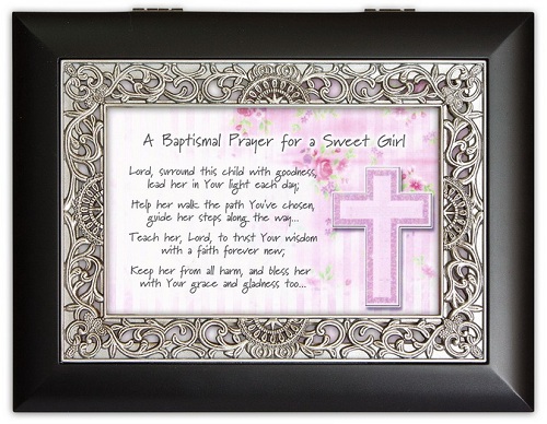 Cottage Garden Music Jewelry Box Baptism Prayer Girl Plays Wonderful World at Sears.com