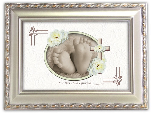 Cottage Garden Music Jewelry Box Silver Look Baby Dedication Christening Ave Maria at Sears.com