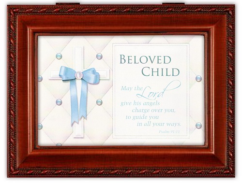 Cottage Garden Music Jewelry Box Boy Baby Dedication Plays Great Is Thy Faithfulness MBWGMB1724SHF at Sears.com
