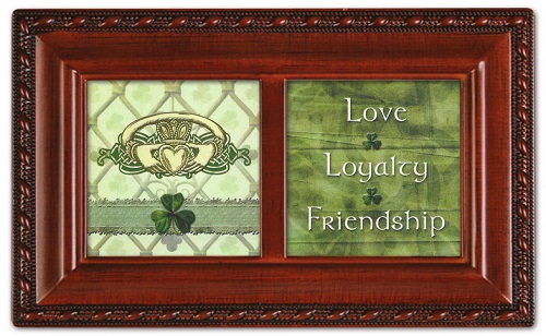 Cottage Garden Music Jewelry Box Amazing Grace Irish Claddaugh Hands Love Loyalty MMWGPM5575AG at Sears.com