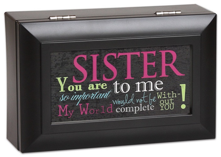 Cottage Garden Subway Art Sister You Are My World Music Jewelry Box Plays Wonderful World PM5599 at Sears.com