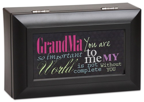 Cottage Garden Subway Art Grandma You Are My World Music Jewelry Box Plays Wonderful World PM5595 at Sears.com