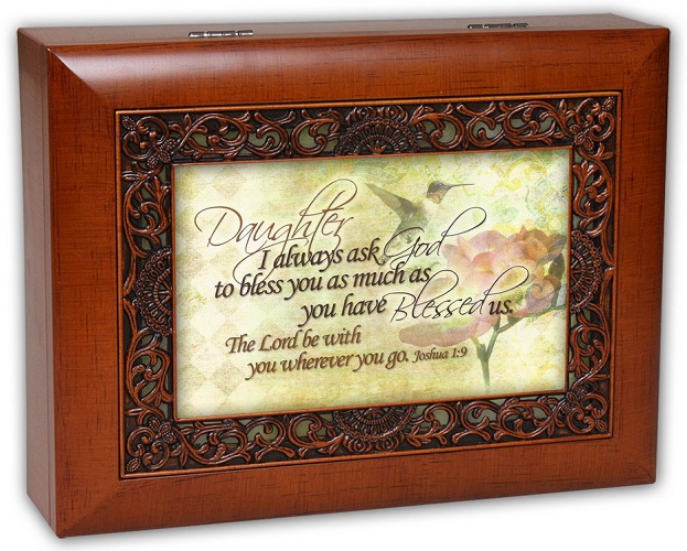 Cottage Garden Amazing Grace Daughter Bird and Flowers Fancy Music Jewelry Box and Verse SP257 at Sears.com