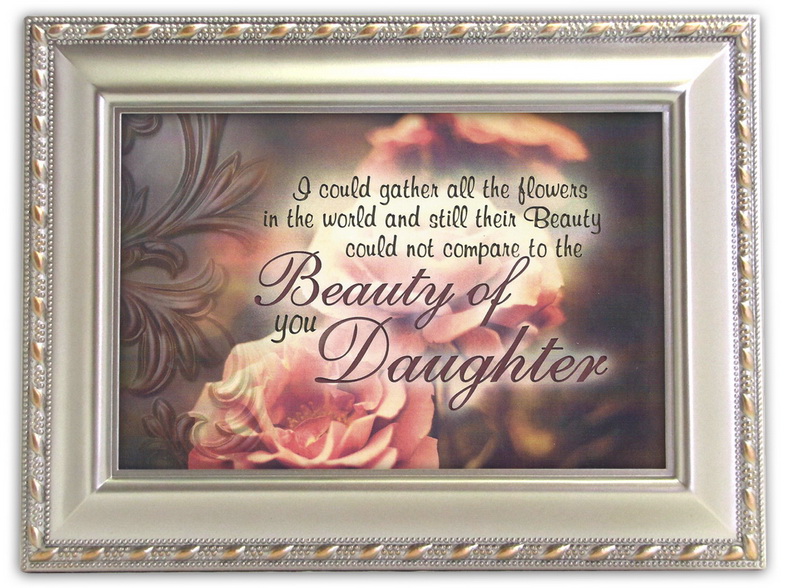 Cottage Garden Daughter You Are A Beauty Silver Look Music Jewelry Box Wind Beneath My Wings at Sears.com