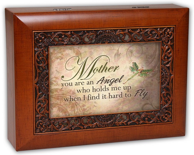 Cottage Garden You Help Me Fly Mother Fancy Woodgrain Music Jewelry Box Wonderful World IMB73 at Sears.com