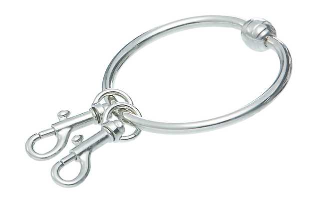 Ganz Metal Key Ring with Two Lobster Clasps Measures 3 inches in Diameter at Sears.com