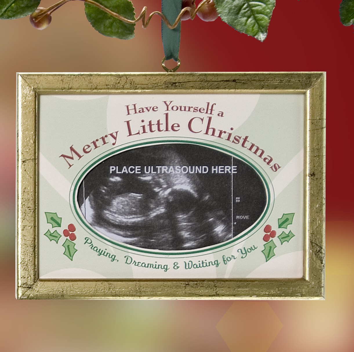 Grandparent Gift Company Ultrasound Photo Ornament Baby On The Way by Grandparent Gift Company at Sears.com