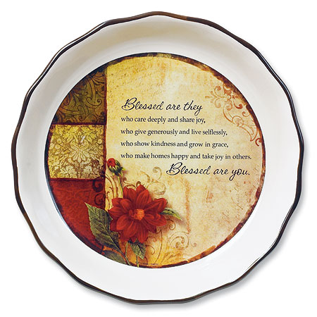 Abbey Press Blessed Are You Decorative Ceramic Pie Plate at Sears.com