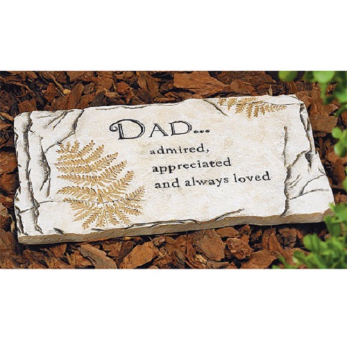 Abbey Press Dad Admired Appreciated And Always Loved Resin Garden Stone at Sears.com