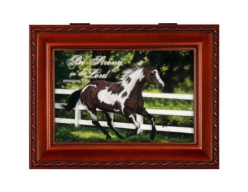 Cottage Garden Jewelry Music Box With Horse Plays Amazing Grace at Sears.com