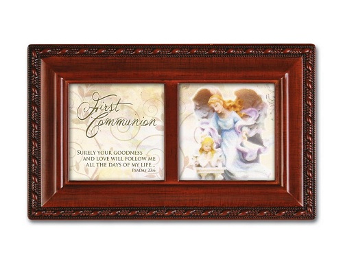 Cottage Garden Wood Grain First Communion Jewelry Music Box Plays Jesus Loves Me at Sears.com
