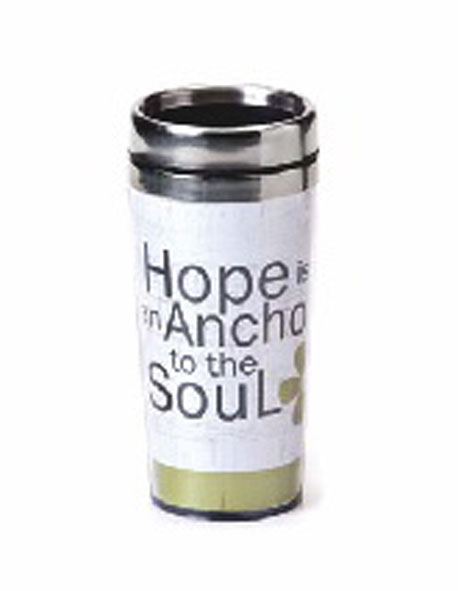 Stainless Steel Travel Coffee Mug Hope is An Anchor For My Soul By Demdaco