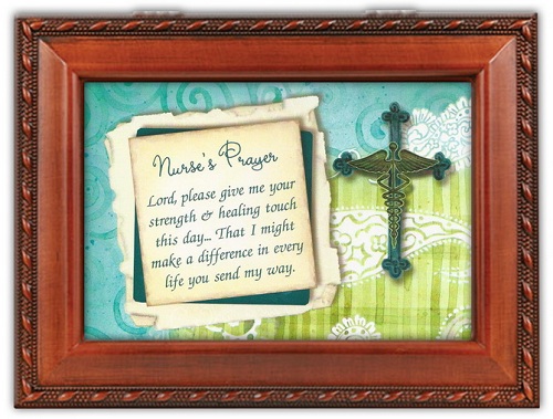 Cottage Garden Jewelry Music Box With Nurses Prayer Insert Plays Irish Lullaby at Sears.com