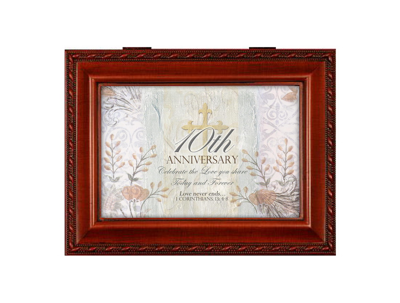 Cottage Garden 10th Wedding Anniversary Jewelry Music Box Plays Irish Wedding Song at Sears.com