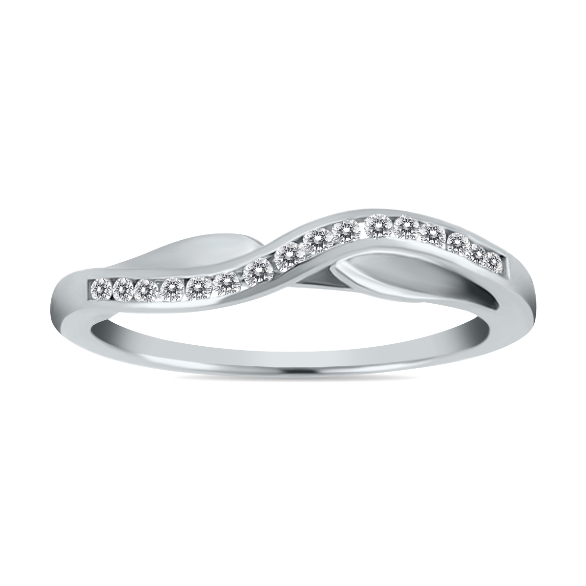 szul.com 1/10 Carat T.W Diamond Band in 10k White Gold at Sears.com