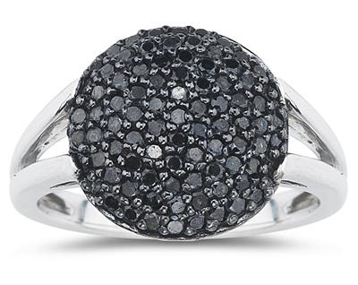 szul.com Black Diamond Ring in 10K White Gold at Sears.com