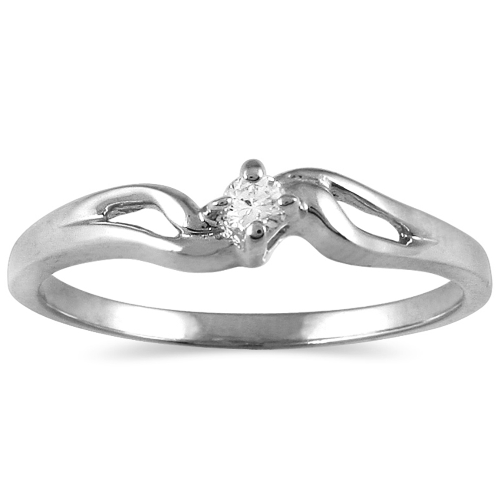 szul.com .05 Carat Diamond Promise ring in 10K White Gold at Sears.com