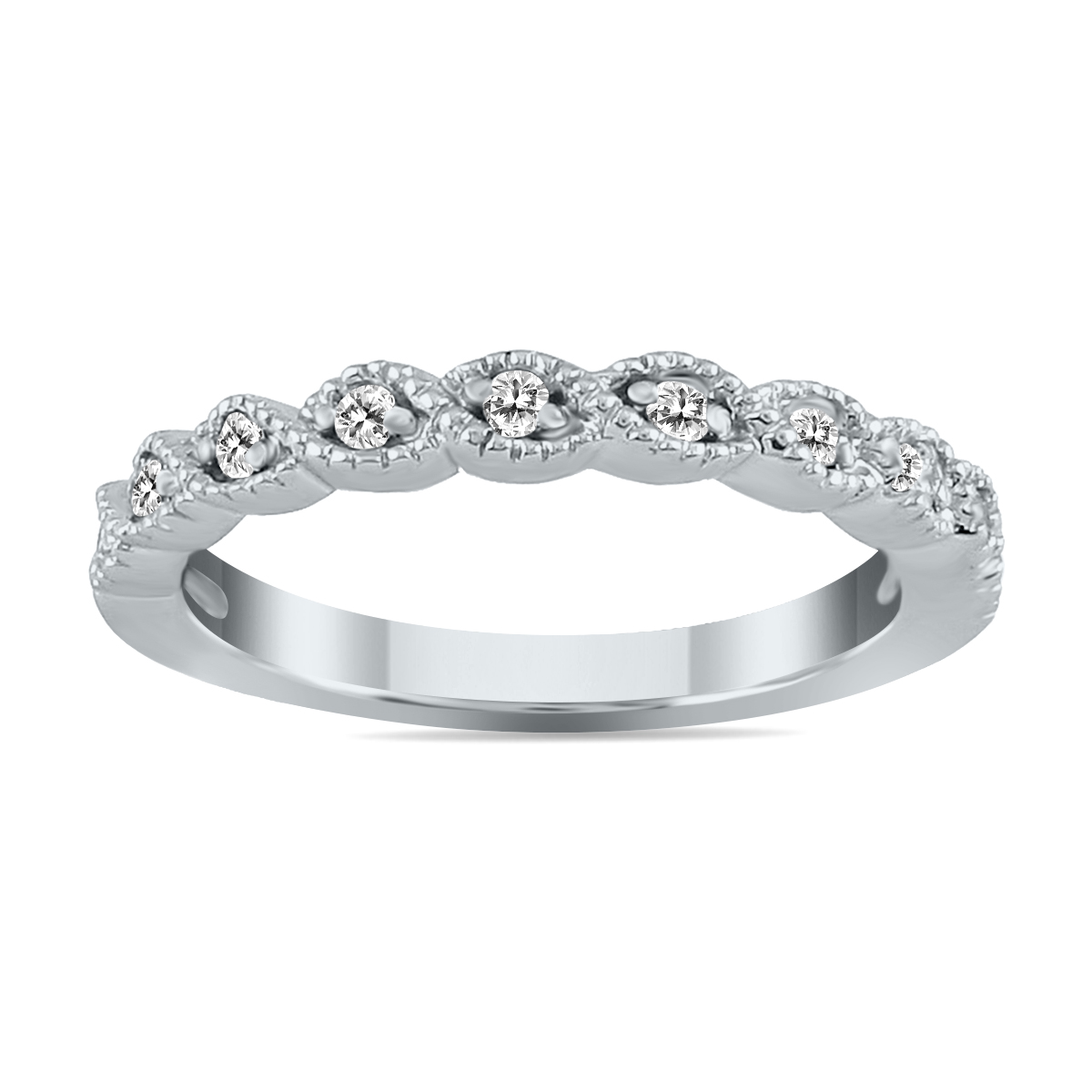 szul.com 1/6 Carat Diamond Wedding Band in 10K White Gold at Sears.com