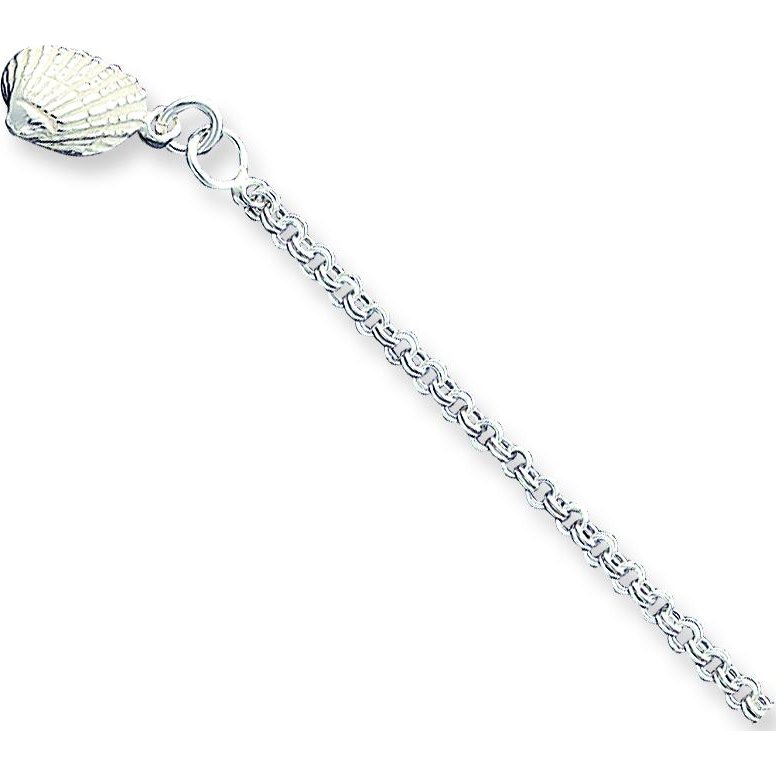 Findingking Sterling Silver Shell Anklet Chain Jewelry 9" at Sears.com