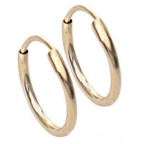 Findingking 14k Gold Endless Hoop Earrings 10mm Tube Baby Jewelry at Sears.com