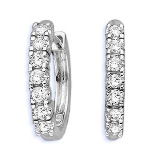 Findingking 10K White Gold 1/4 ct GH Diamond Earrings A0004653 at Sears.com