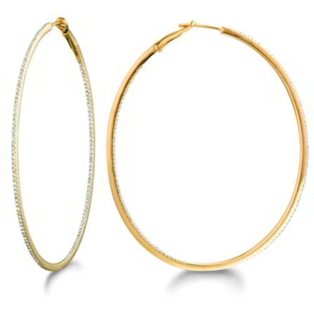 Findingking 14K Gold 2/3ct GH Diamond Hoop Earrings at Sears.com