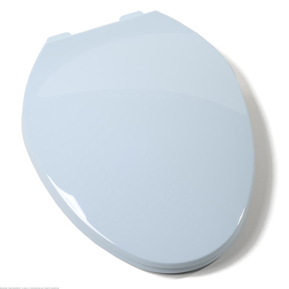 Findingking Elongated Contemporary Toilet Seat w/Closed Front Blue at Sears.com