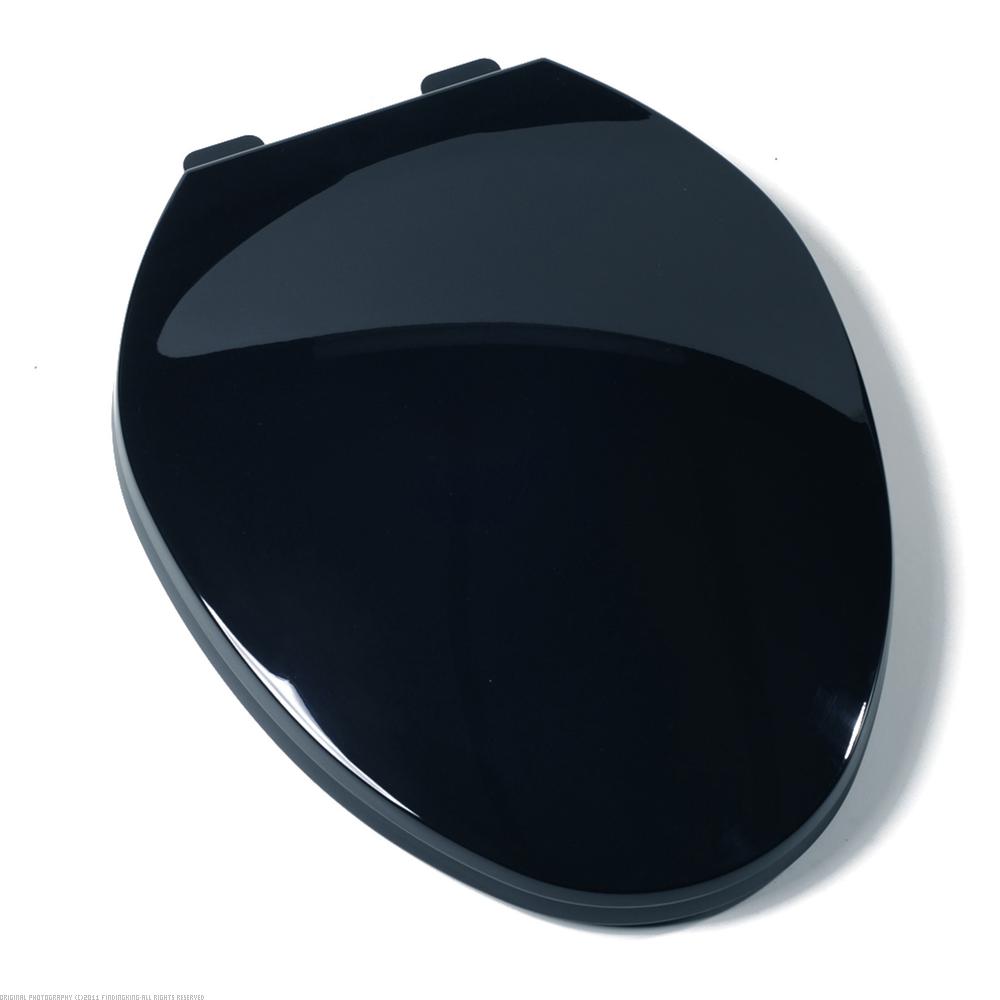 Findingking Elongated Contemporary Toilet Seat w/Closed Front Black at Sears.com