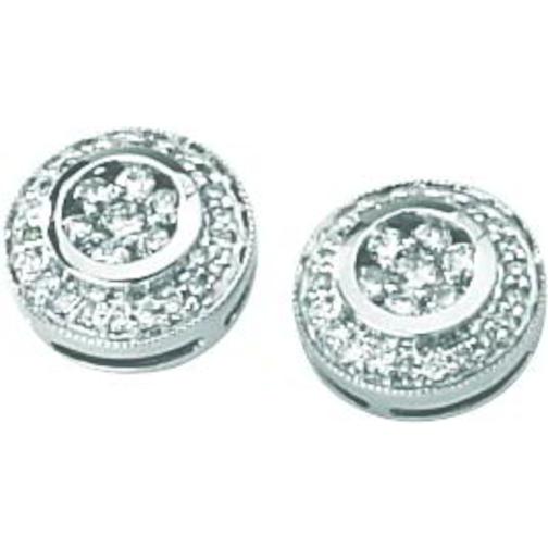 Findingking 14K White Gold .50ct Mystere Diamond Earrings Jewelry at Sears.com