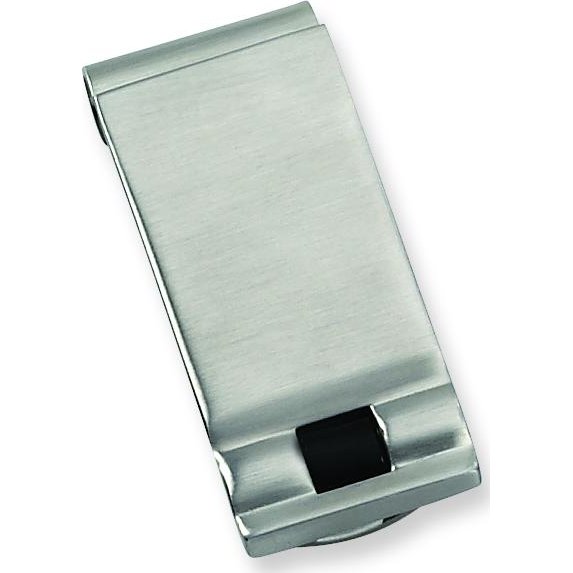Findingking Stainless Steel Black Enamel Money Clip Mens Jewelry at Sears.com