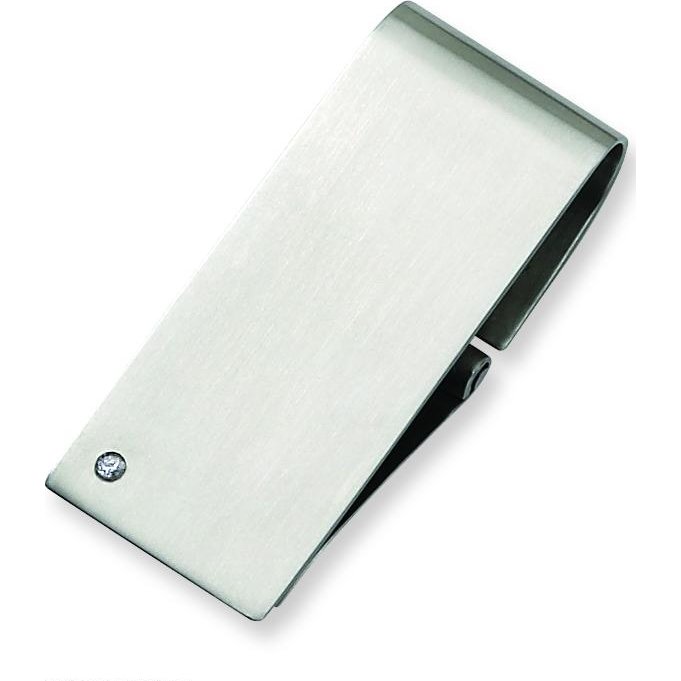 Findingking Stainless Steel Diamond Money Clip Mens Jewelry at Sears.com